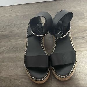 Black espadrilles